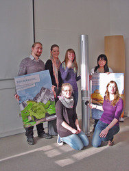 Die Gruppe ?Volltreffer?: Das Kernst&uuml;ck der Kampagne ist ein ?Interaktives modulares Abfallsyst