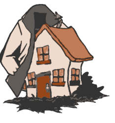 Haus in Jacke